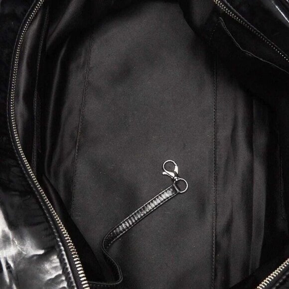 Chanel Black Quilted Vinyl Large Frozen Tote Bag - Picture 9 of 12